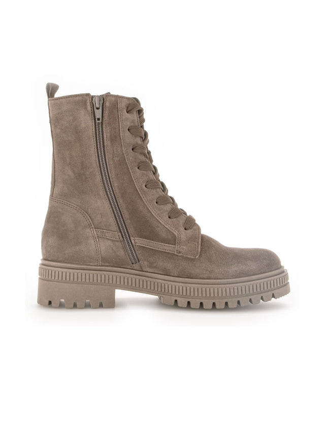 Image for Women's Textured Combat Boots,Dark Taupe