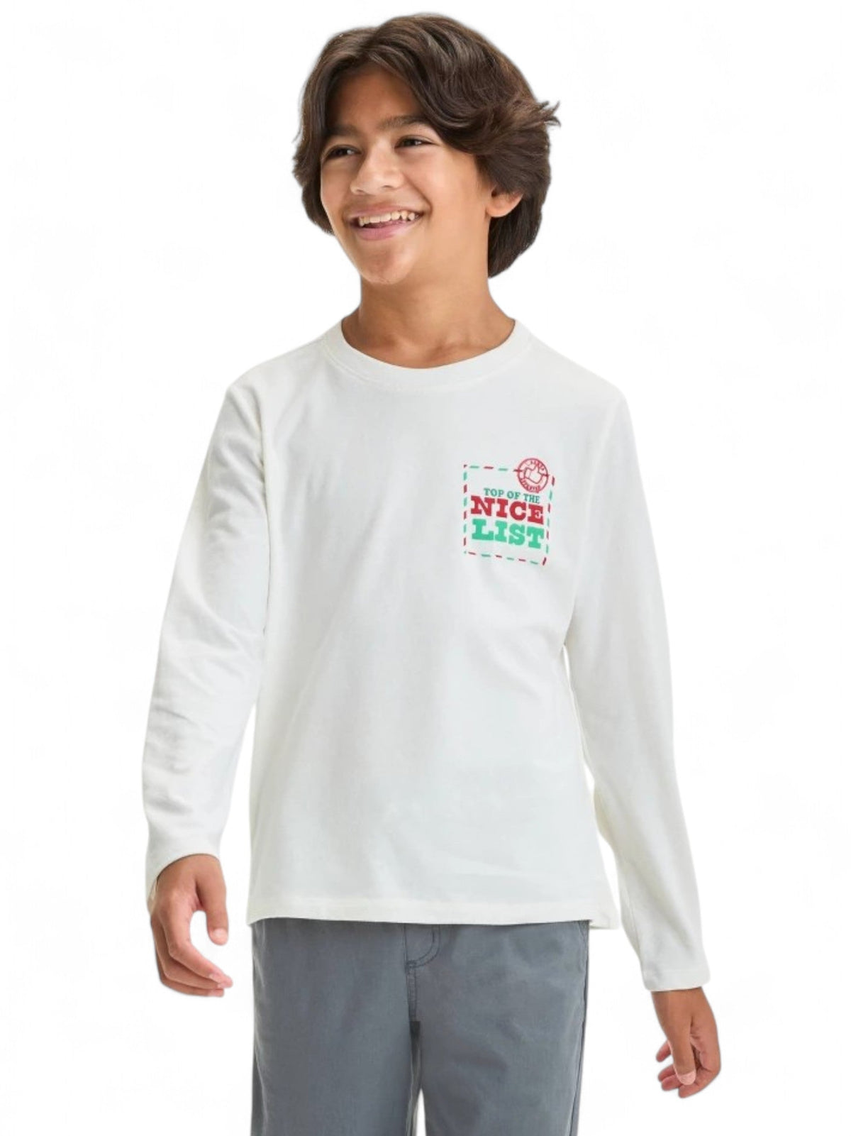 Image for Kids Boy's Printed Top,White