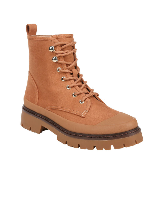 Image for Women's Textured Combat Boots,Toffee Micro