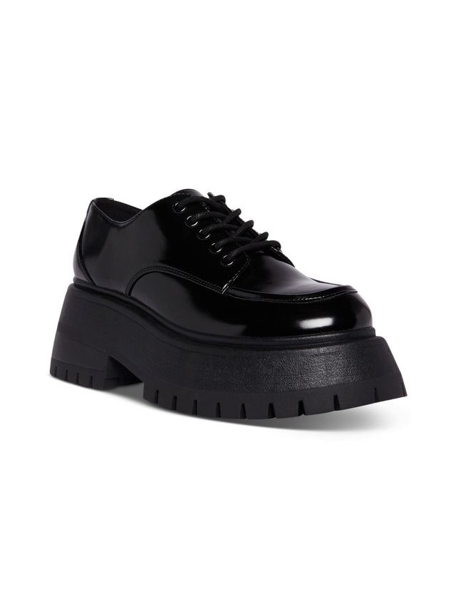 Image for Women's Plain Combat Loafers,Black
