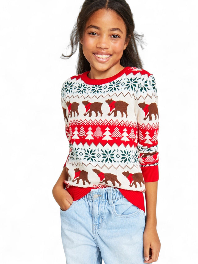 Image for Kids Girl's Mohair Plaid Sweaters,Multi