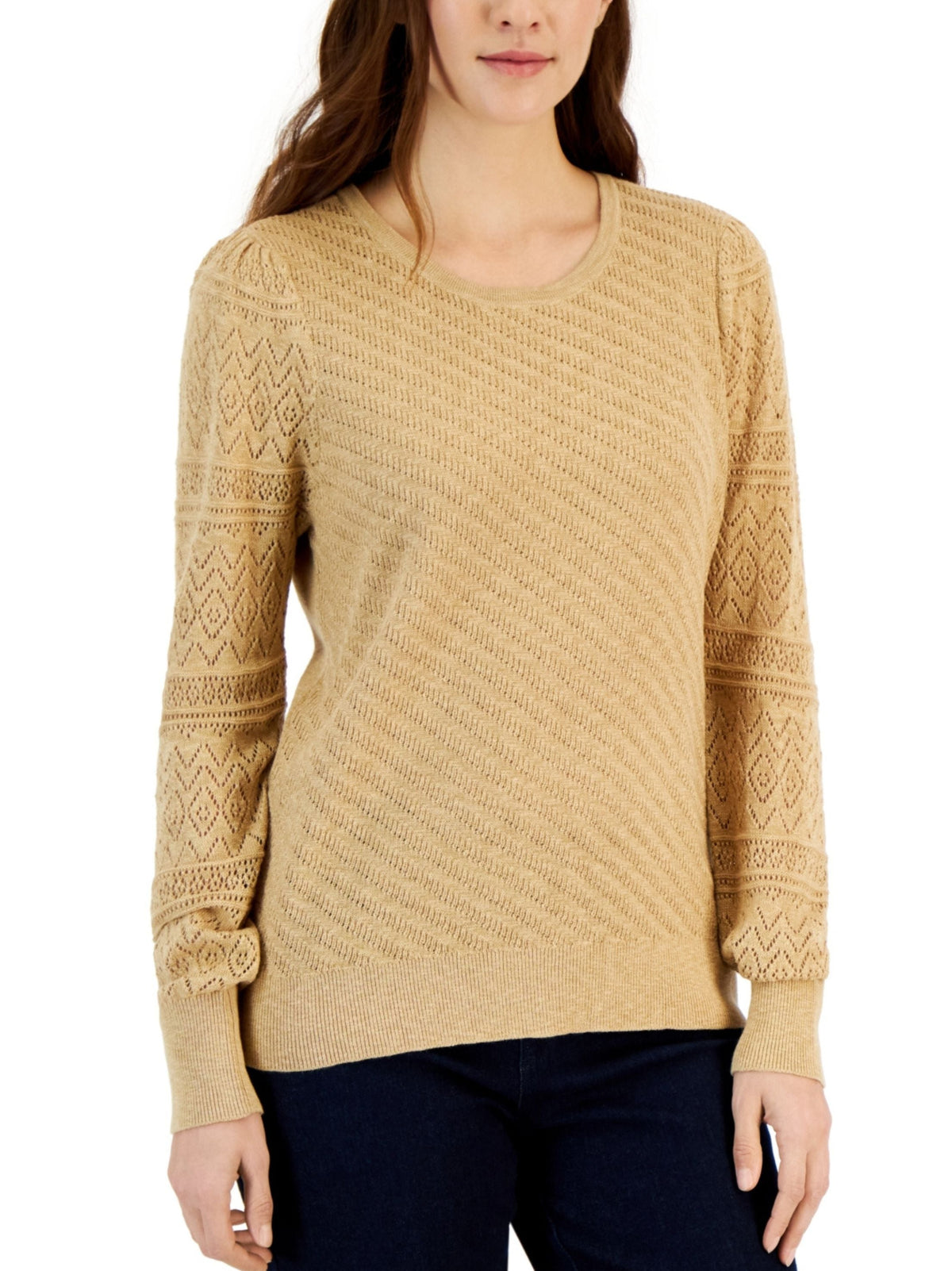 Image for Women's  Open Knitted Top,Beige