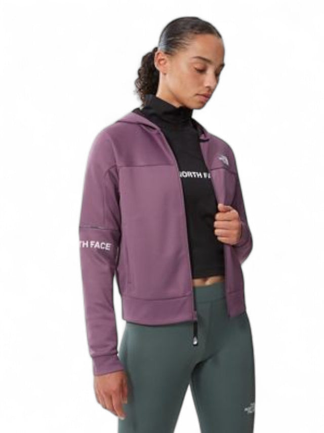 Image for Women's Textured Hoodie Sweaters,Mauve