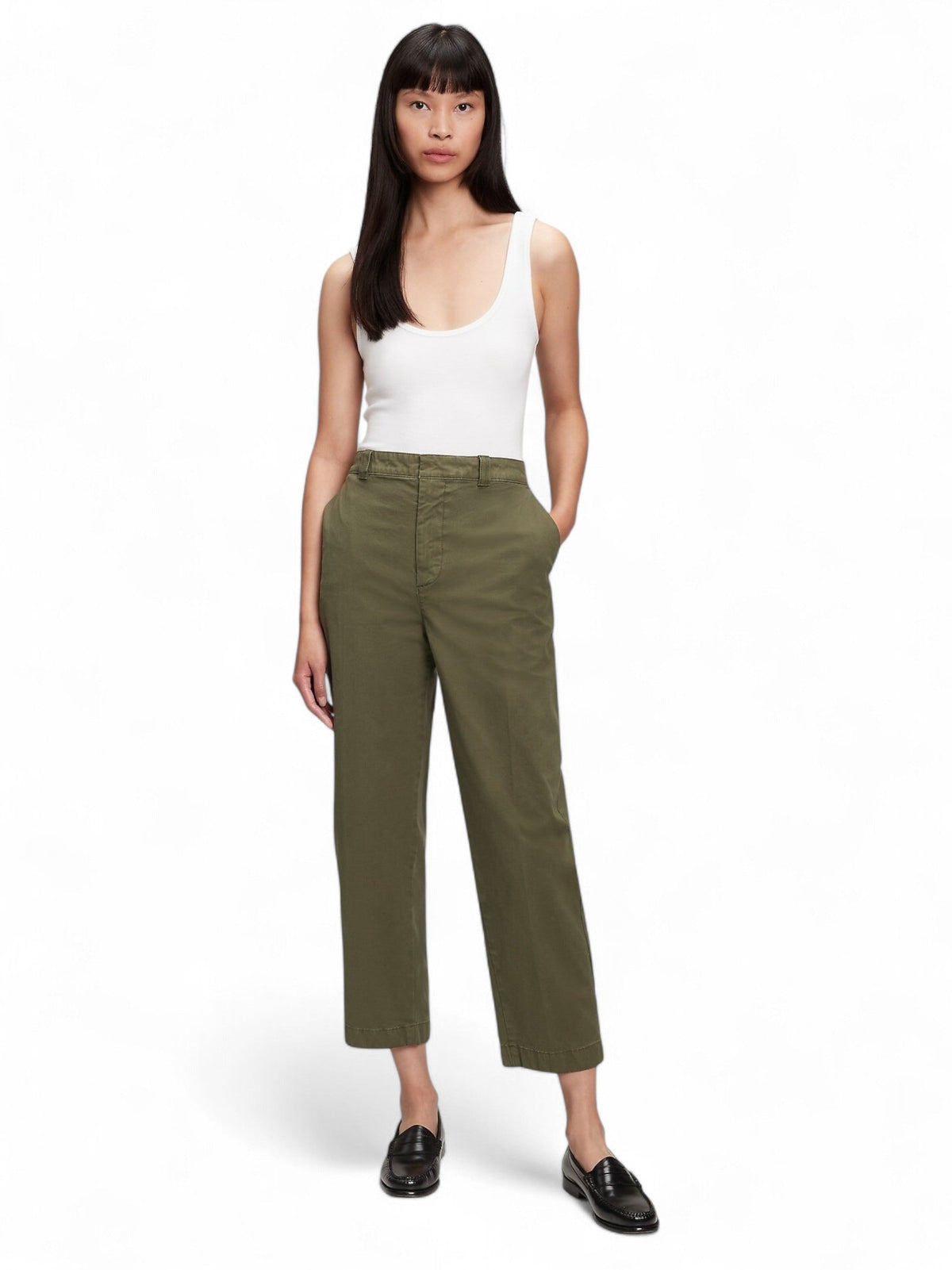 Image for Women's Plain Pants,Olive