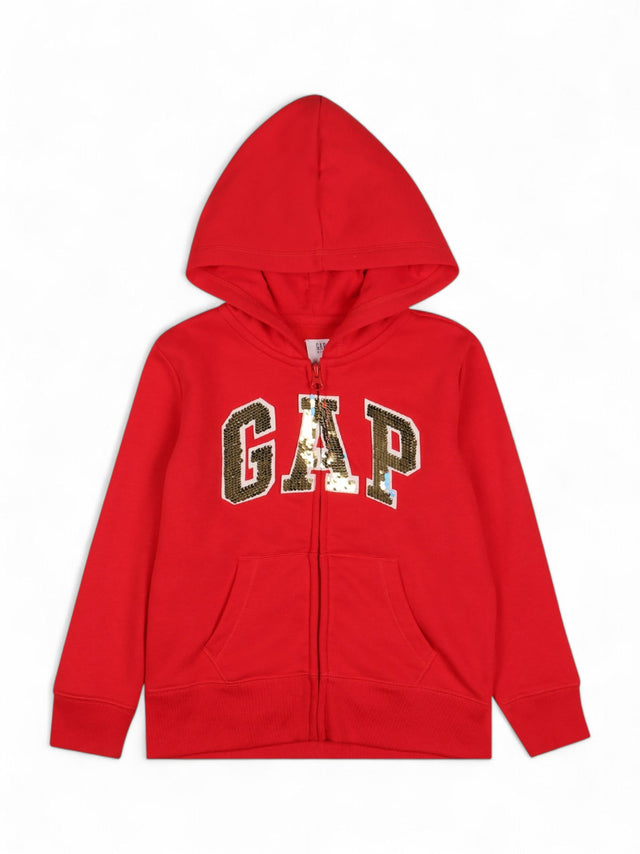 Image for Kids Girl's Printed Hoodie,Red