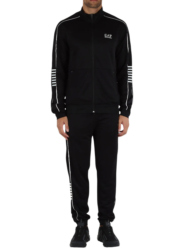 Image for Men's Striped Side Tracksuit Set,Black