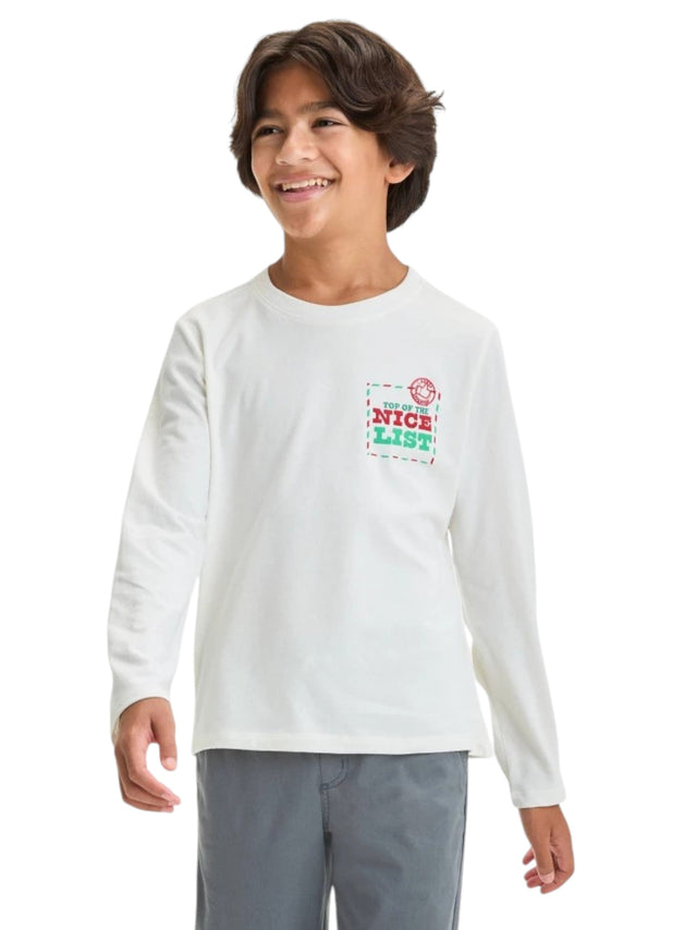 Image for Kids Boy's Printed Top,White