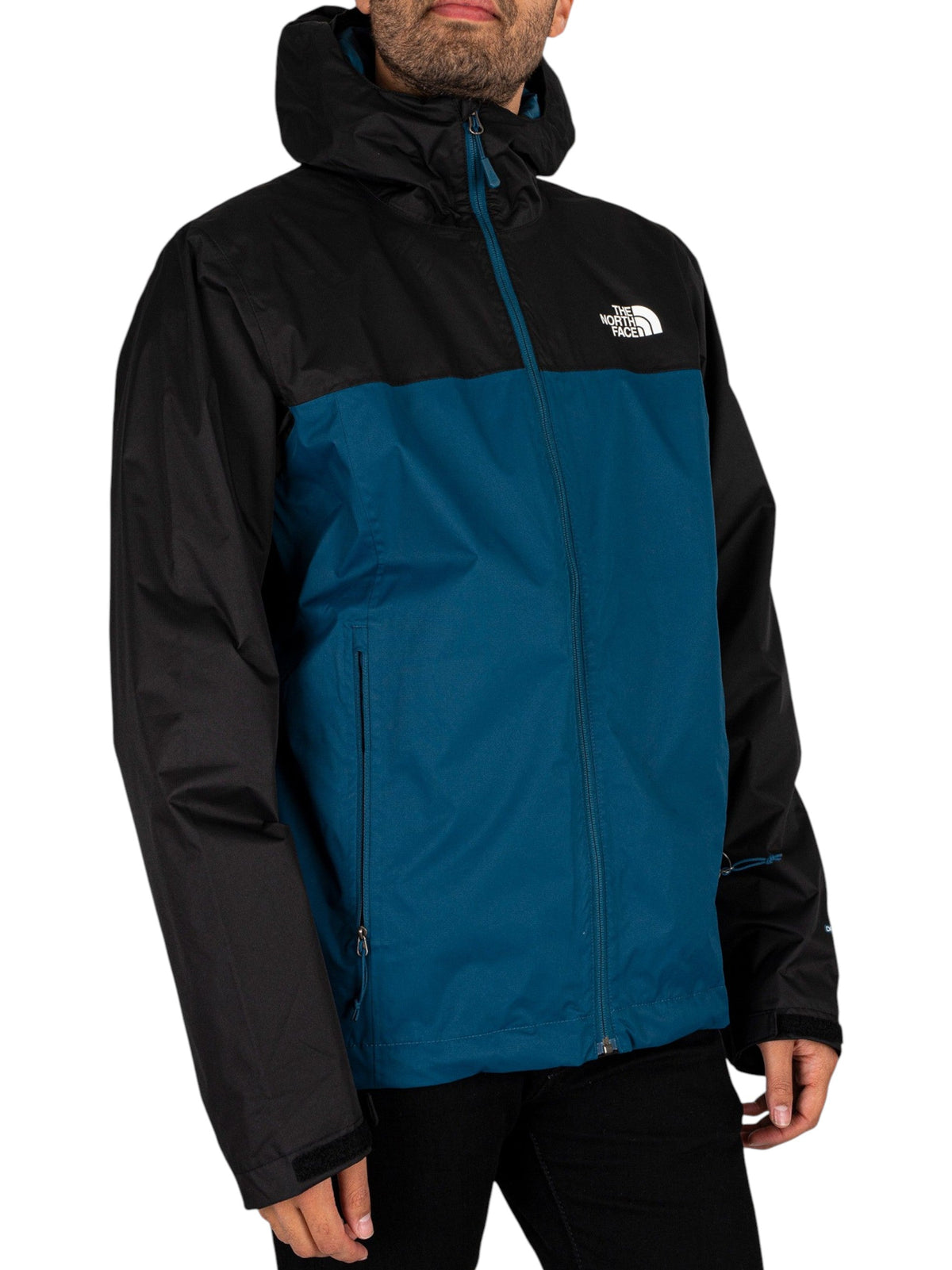 Image for Men's Colorblocked  Jacket Two Pockets ,Black\Blue