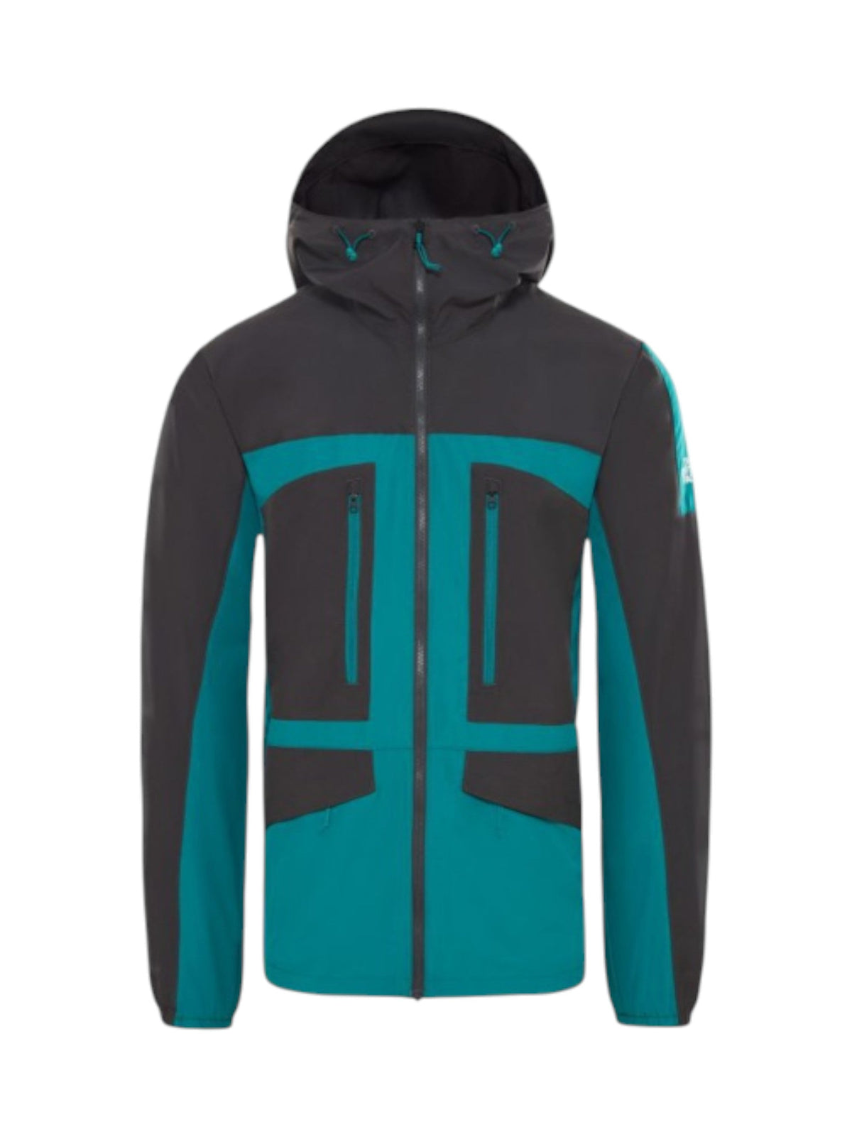 Image for Men's  Colorblocked  Jacket Two Pockets,Dark Grey\Turquoise