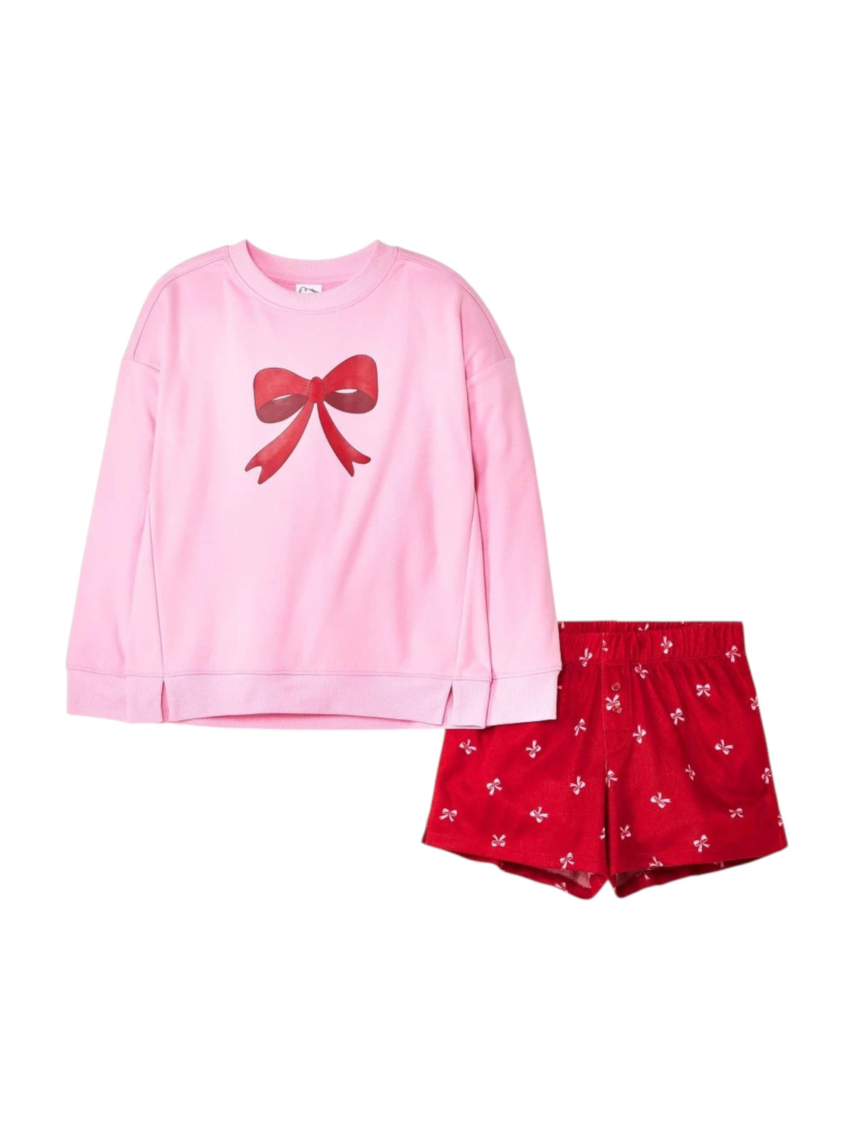 Image for Kids Girl's Printed Sleepwear Set Sweaters&Short,Pink