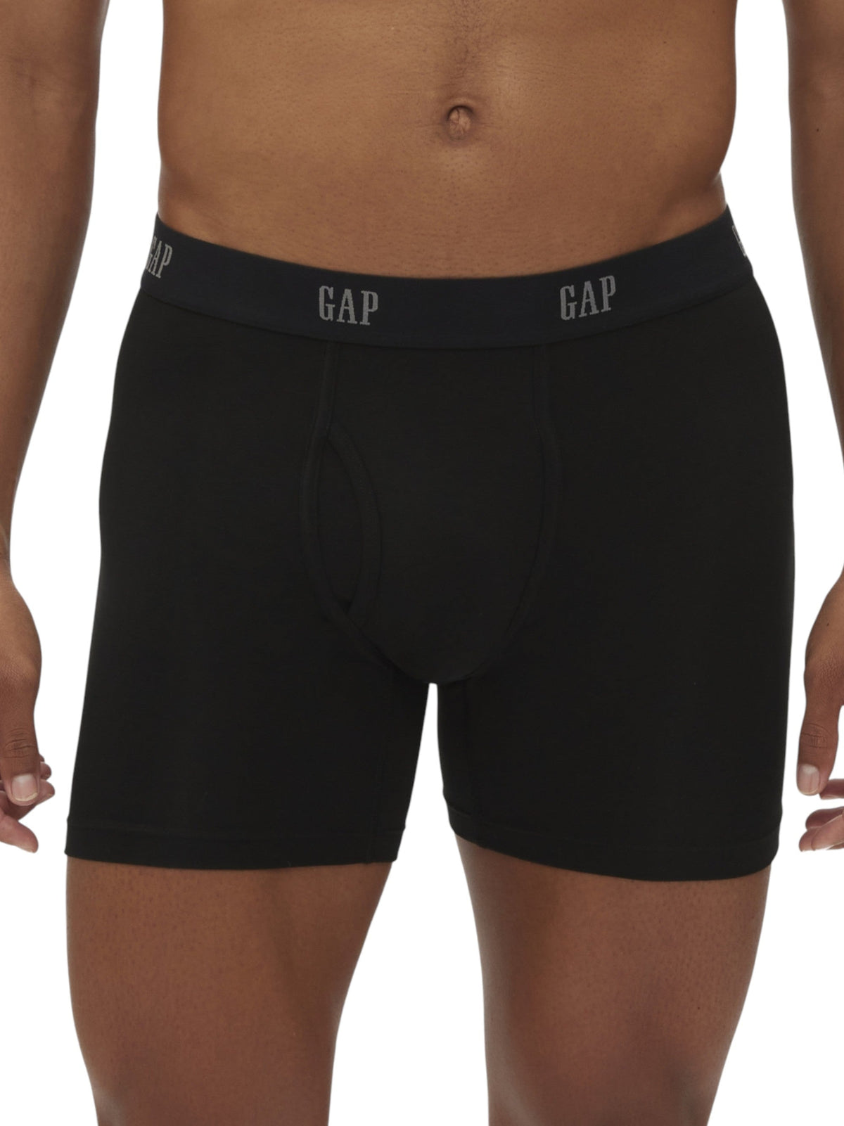 Image for Men's 3Pieces Plain Boxer Briefs Set,Black