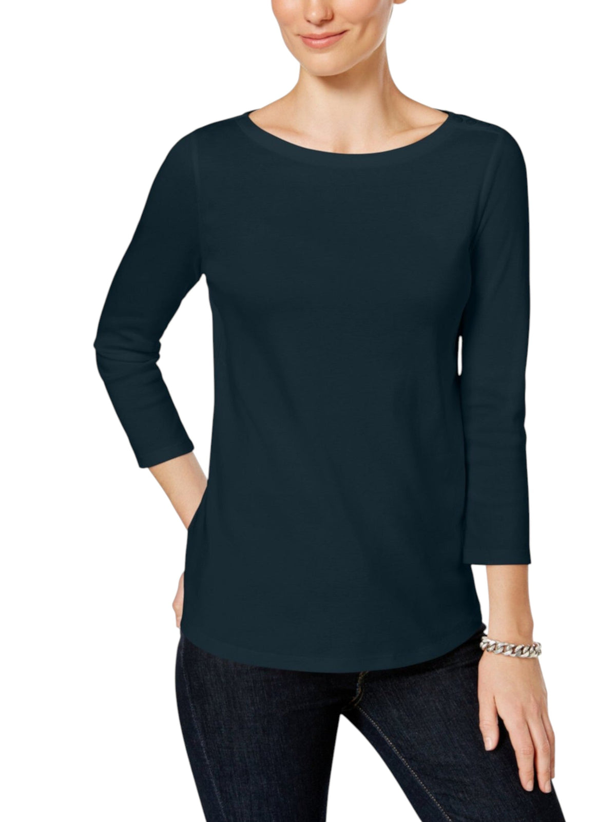 Image for Women's Plain Top,Navy
