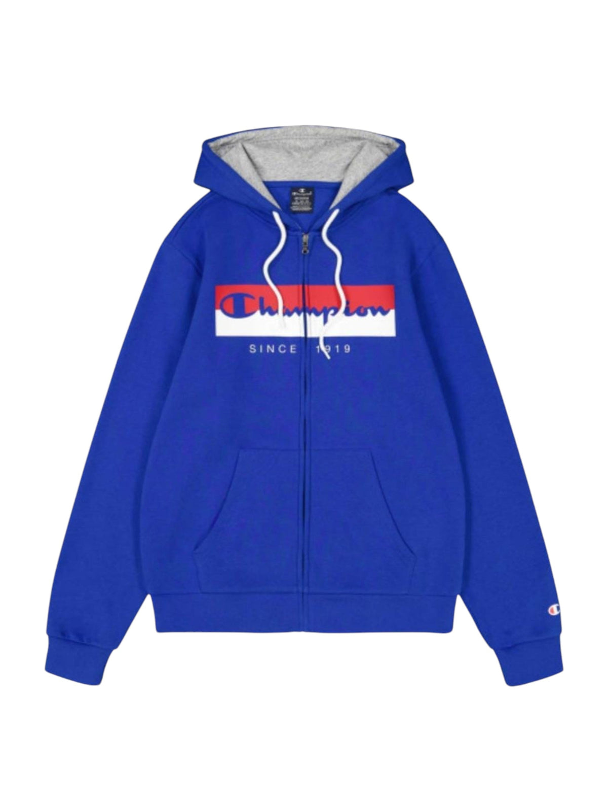 Image for Men's Brand Logo Printed Hoodie,Blue