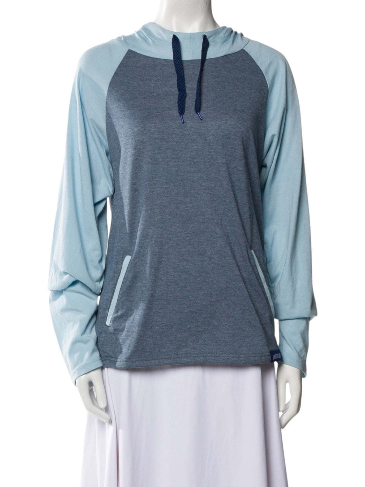 Image for Women's Colorblocked Hoodie,Blue