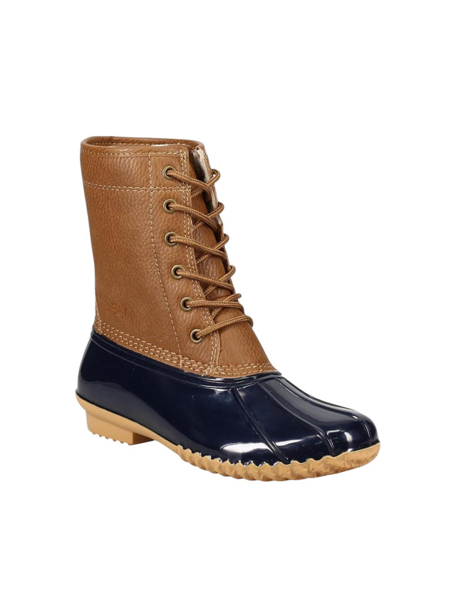 Image for Women's Terxrured Ankle Boots,Navy/Brown