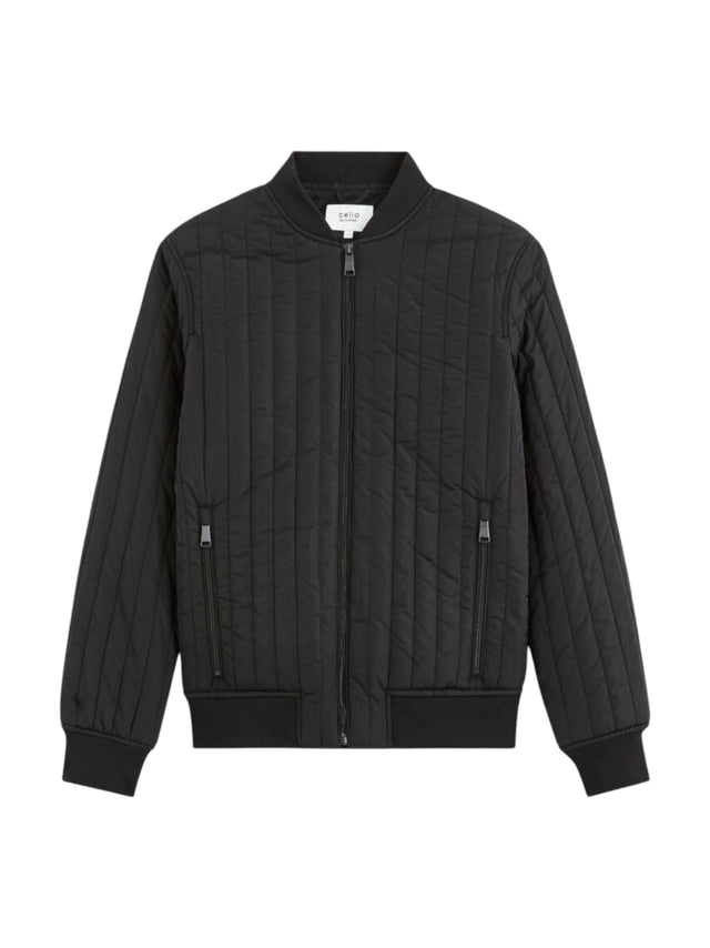Image for Men's Quilted Jacket,Black