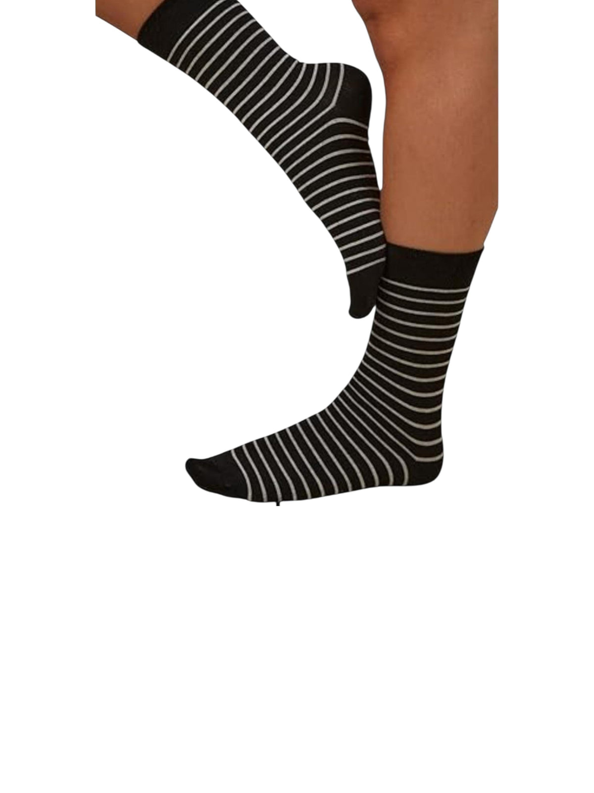 Image for Women's Striped Socks,Black/White