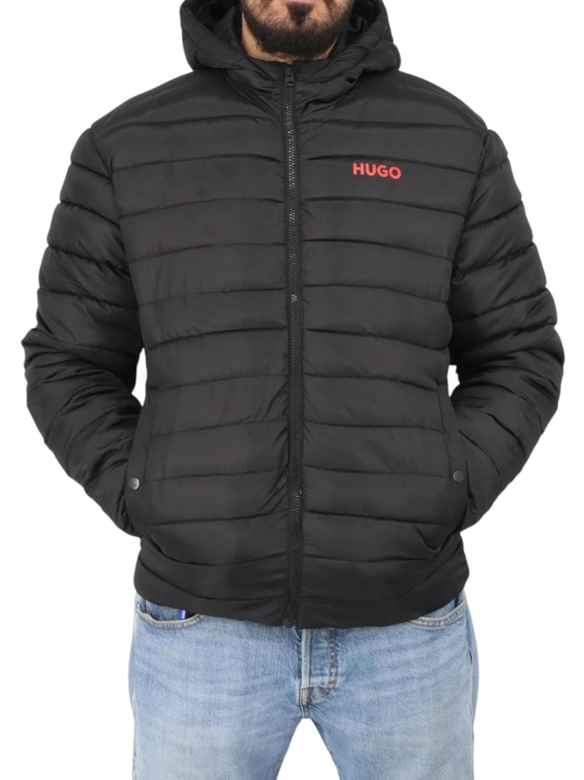 Image for Men's Quilted Jacket,Black