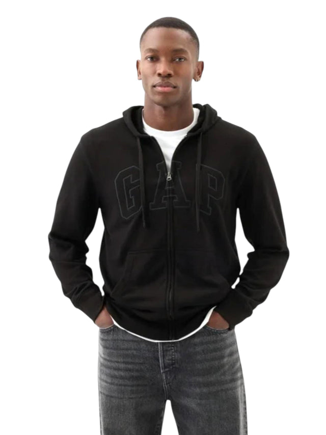 Image for Men's  Brand Logo Printed Hoodie,Black