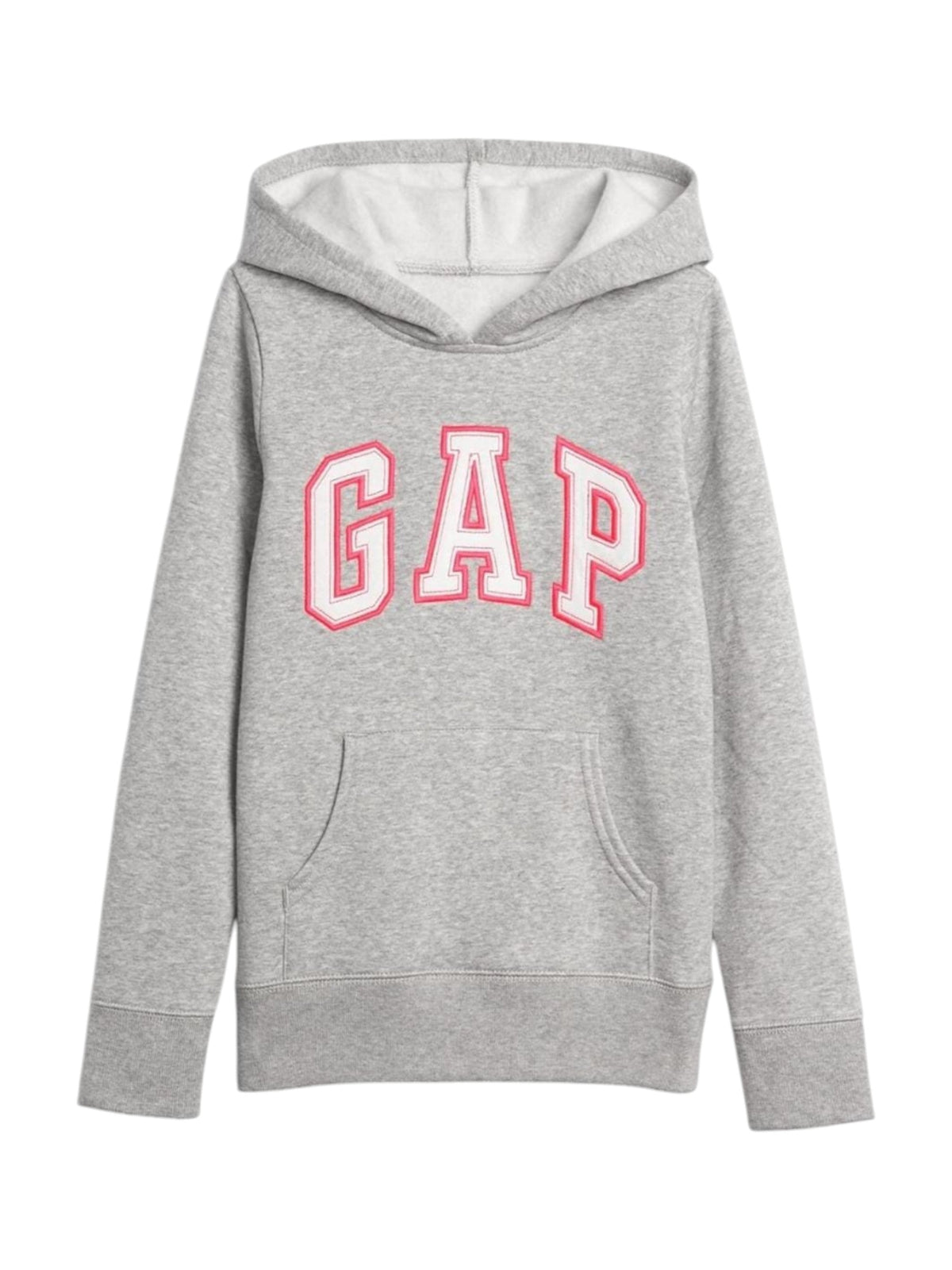 Image for Kids Girl's Brand Logo Embroidered Hoodie,Grey