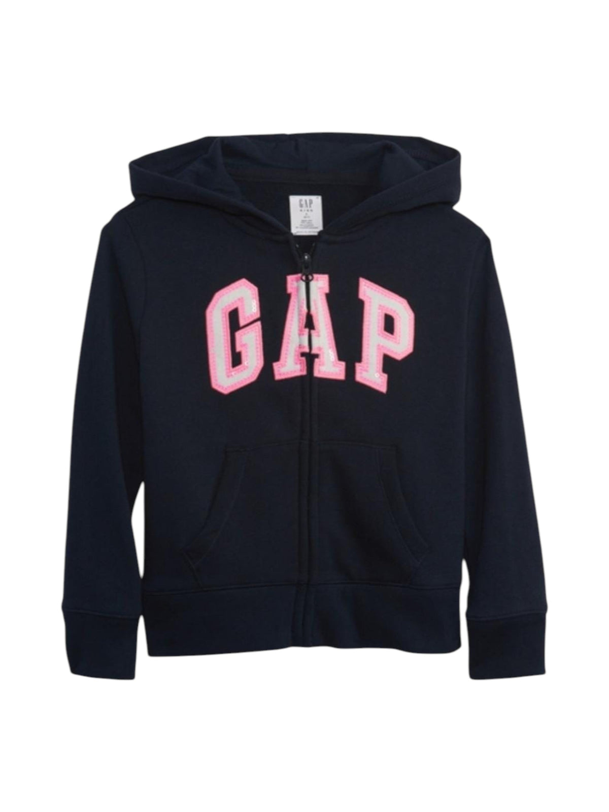 Image for Kids Girl's Brand Logo Embroidered Hoodie,Navy