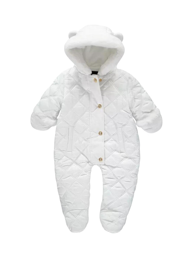 Image for Kids Girl's Snow Quilted Jumpsuit,White 