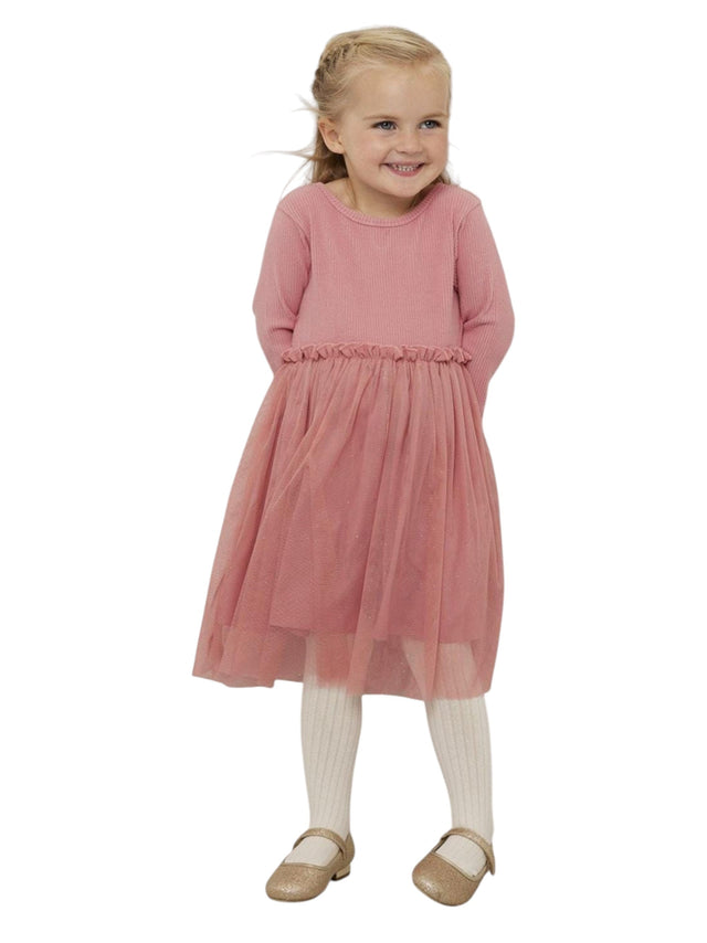 Image for Kids Girl's Plain Solid Dress,Pink