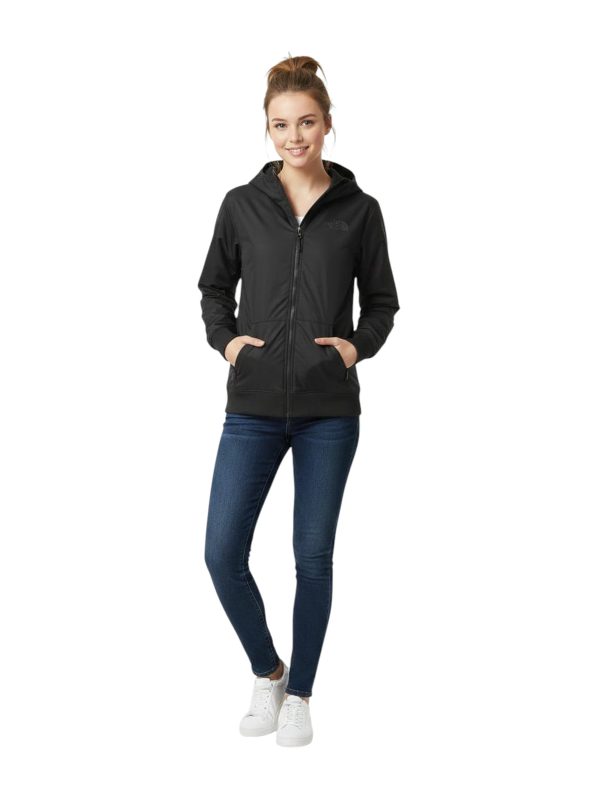 Image for Women's Plain Solid Jacket,Black