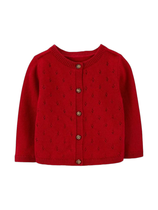 Image for Kids Girl's Knitted Cardigan,Red