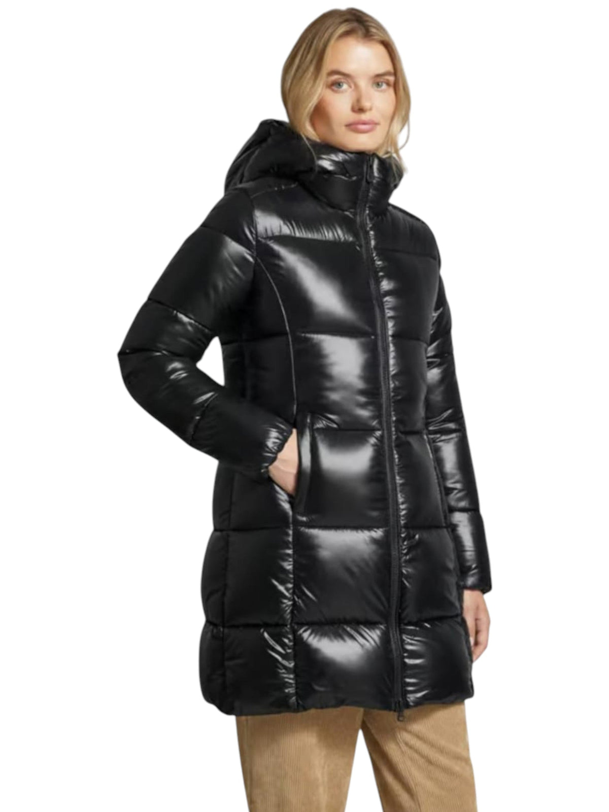 Image for Women's Quilted Jacket,Black