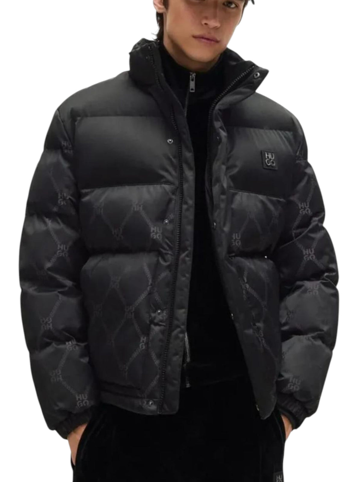 Image for Men's Quilted Jacket,Black