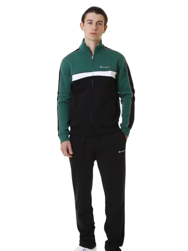 Image for Men's Colorblocked Pajama Set,Black