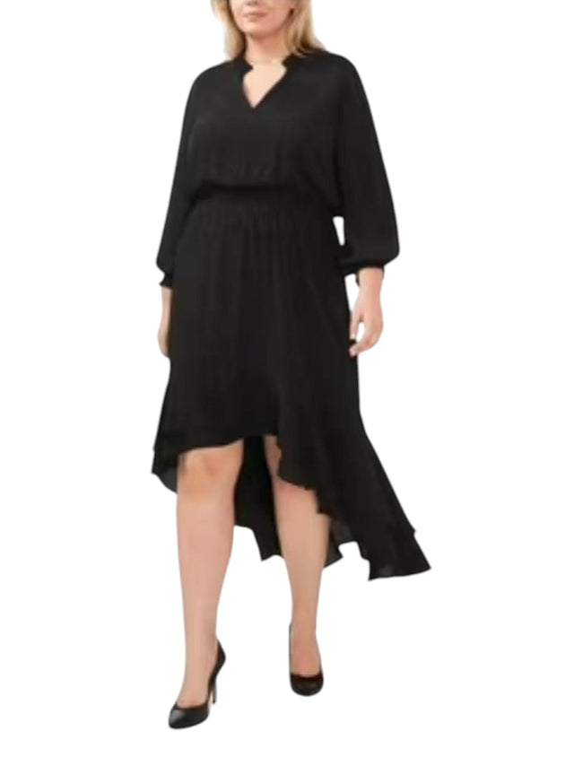 Image for Women's Ruffed Dress,Black