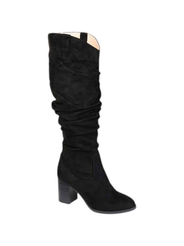 Image for Women's Plain Knee High Boots Heels,Black