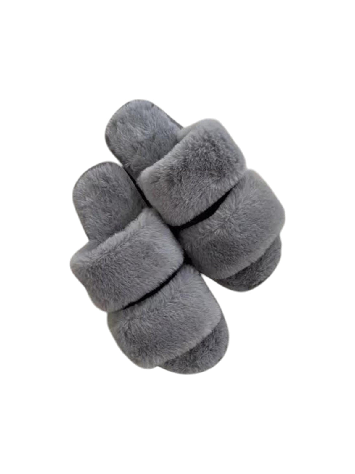 Image for Women's Faux Fur Slipper,Grey