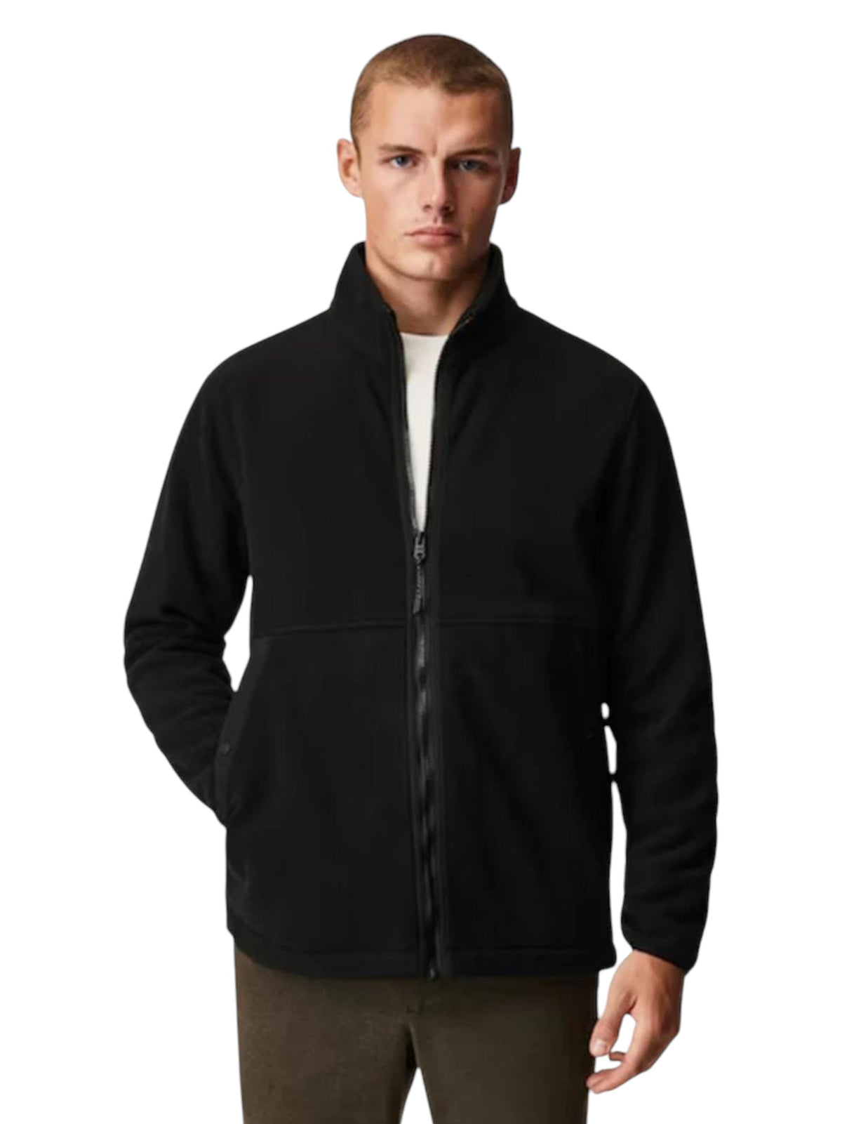 Image for Men's Textured Jacket,Black