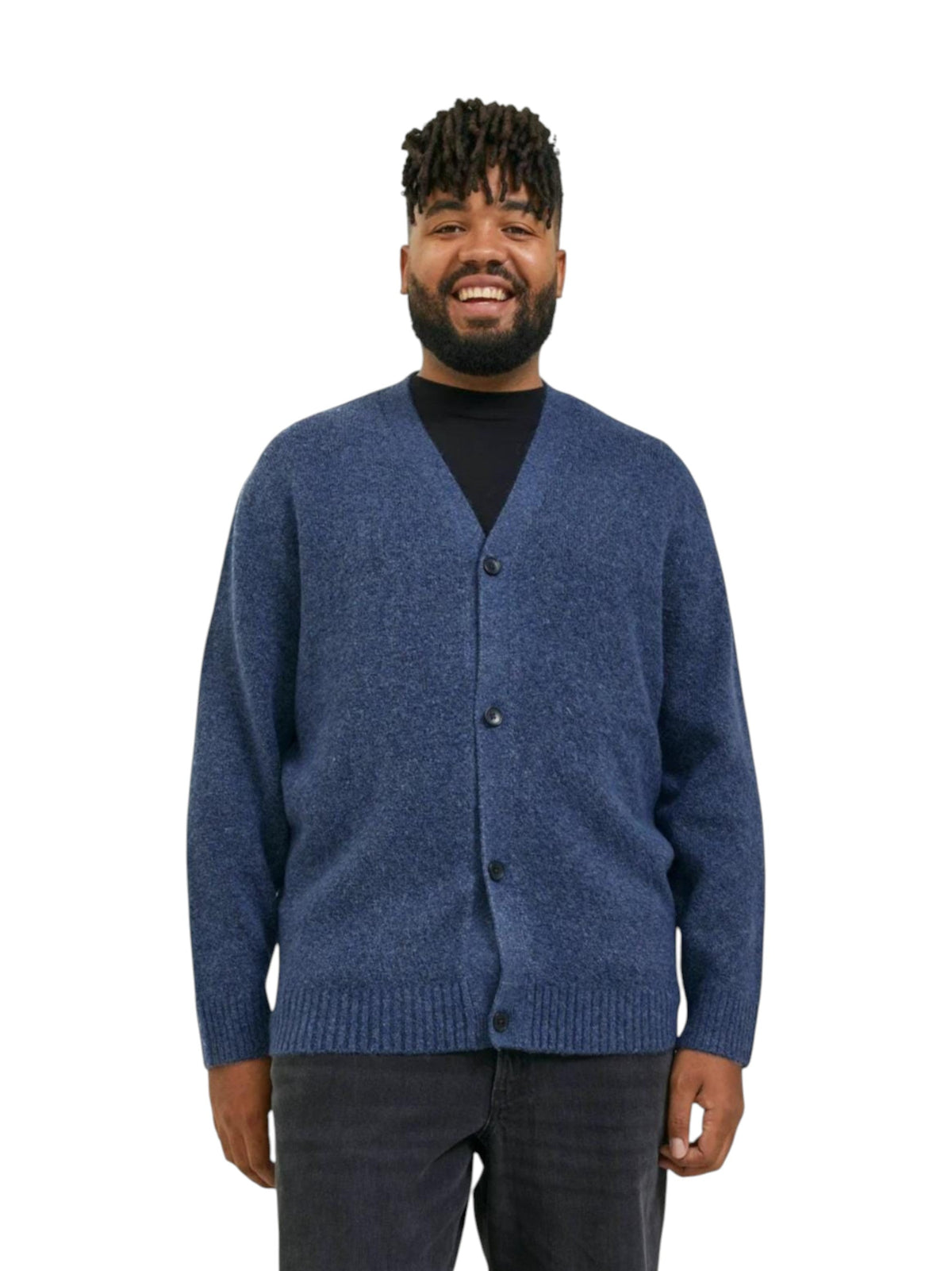 Image for Men's Knitted Cardigan,Blue