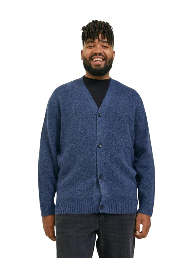 Image for Men's Knitted Cardigan,Blue