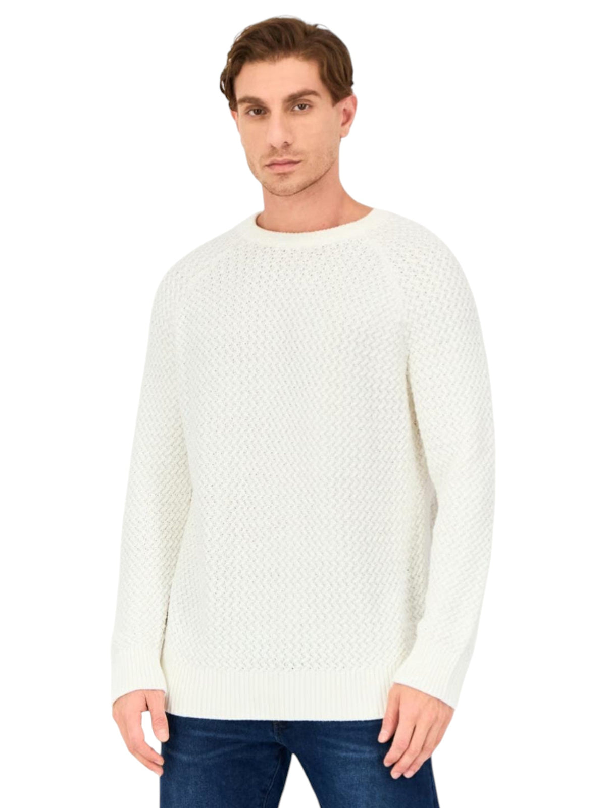 Image for Men's Knitted Sweaters,White