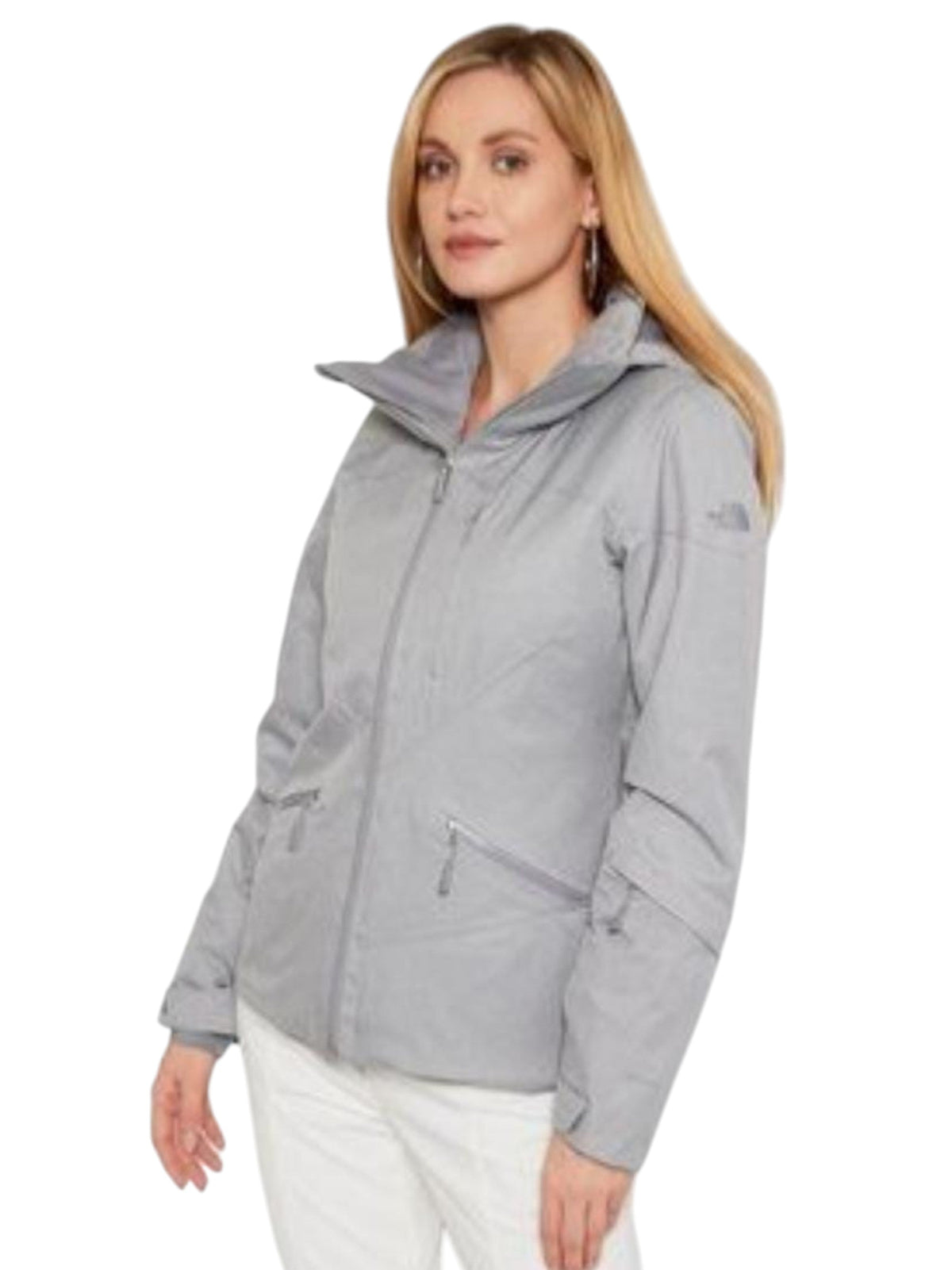 Image for Women's Plain Solid Jacket,Grey