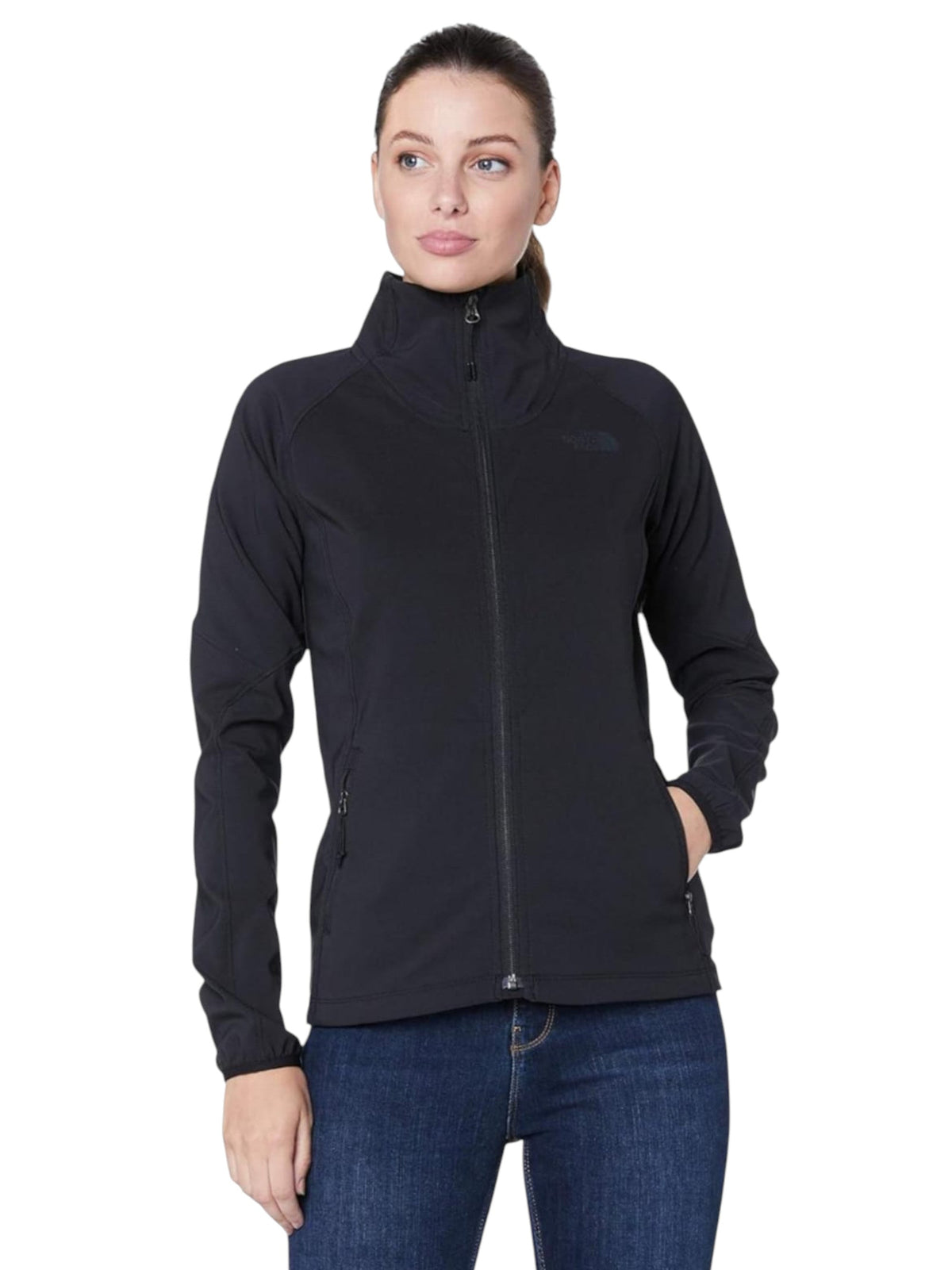 Image for Women's Plain Solid Jacket,Black