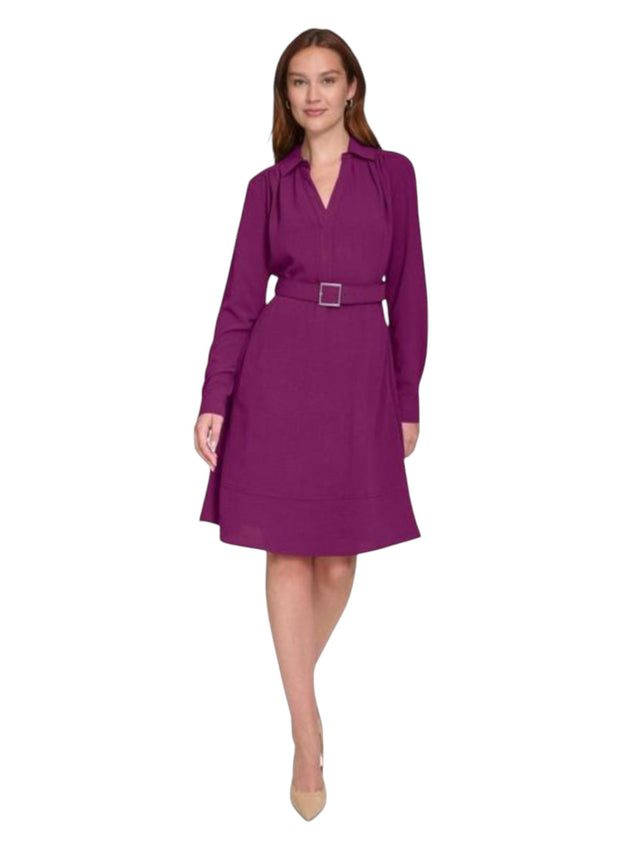 Image for Women's Plain Dress,Mauve