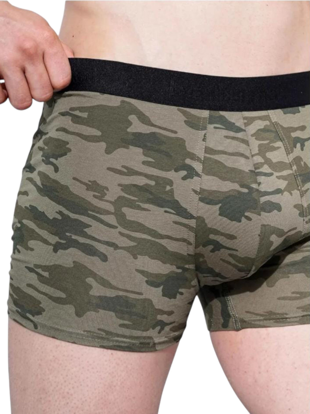 Image for Men's Graphic Boxer,Olive