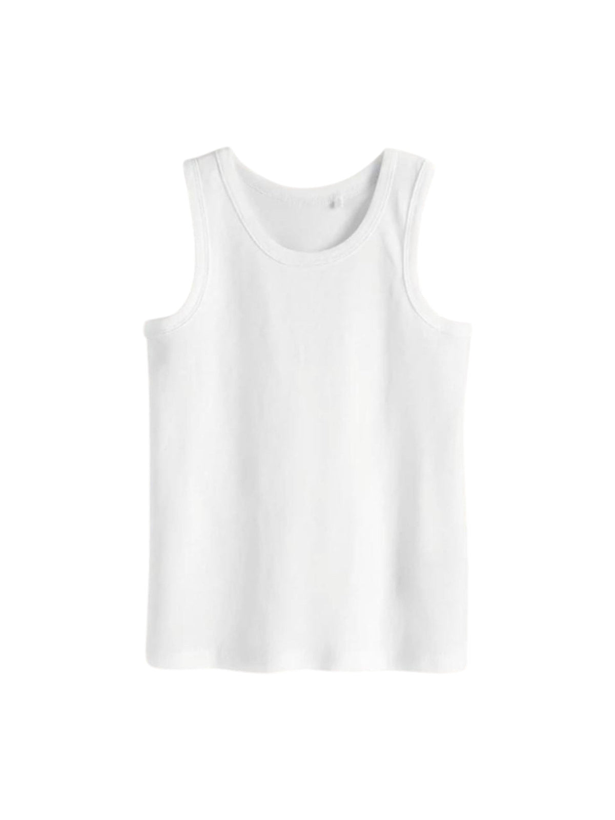 Image for Kids Boy's Plain Tank Top,White