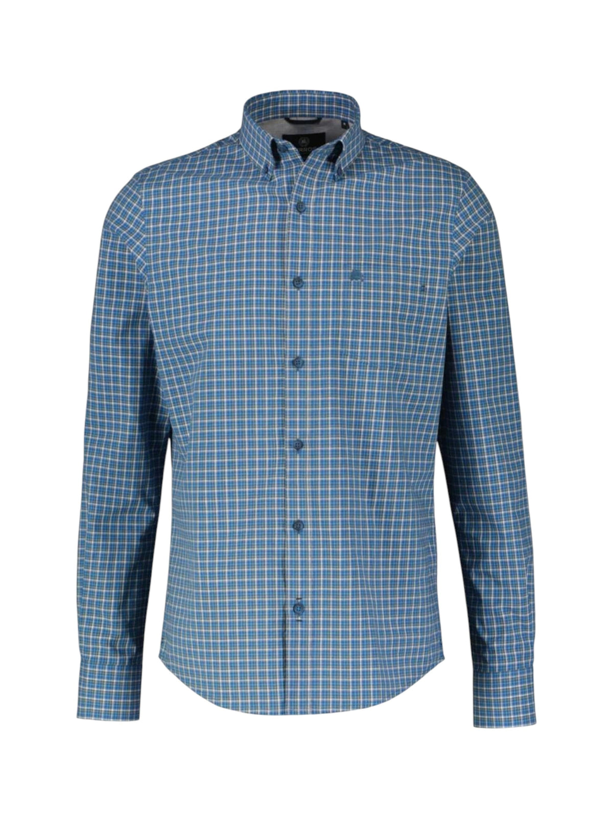 Image for Men's Plaid Dress Shirt,Navy
