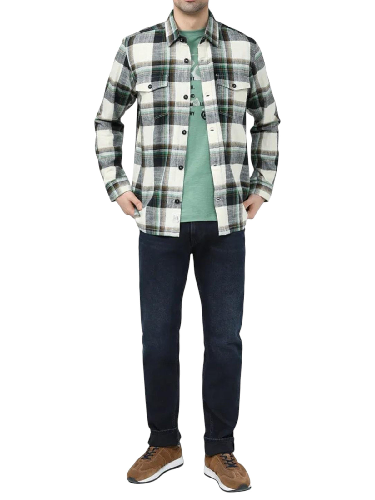 Image for Men's Plaid Dress Shirt,Multi