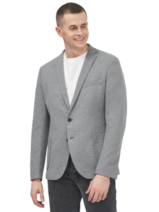 Image for Men's Plain Blazer,Grey