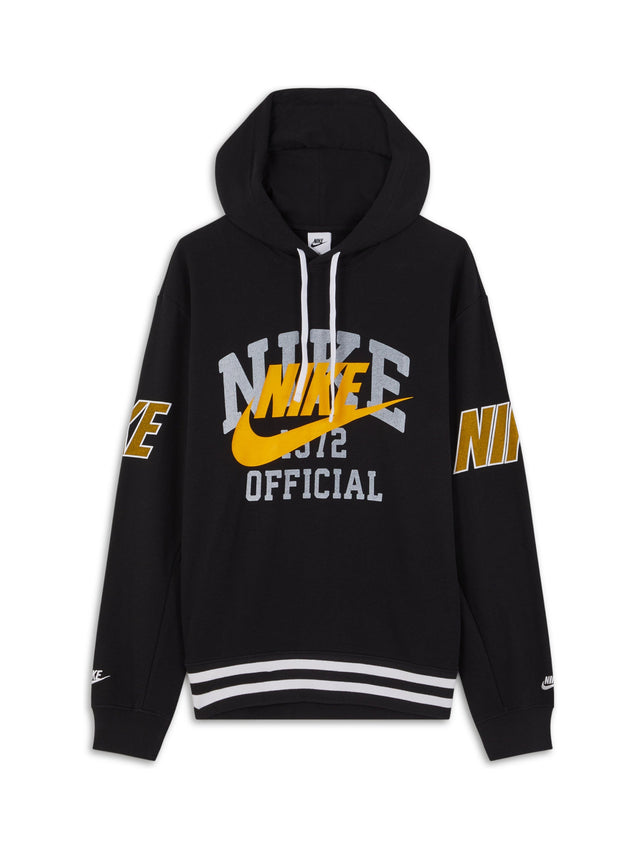 Image for Men's Brand Logo Printed Hoodie,Black