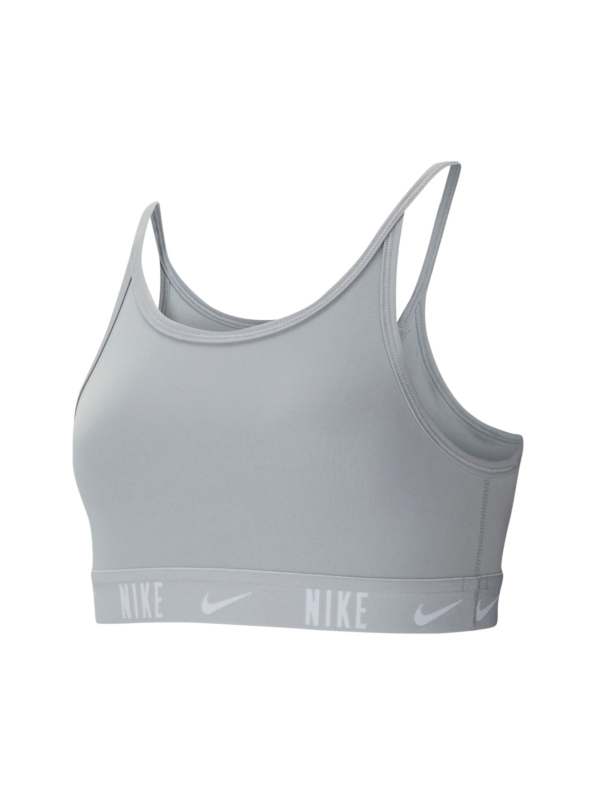 Image for Kids Girl's Brand Logo Printed  Sport Crop Top,Grey