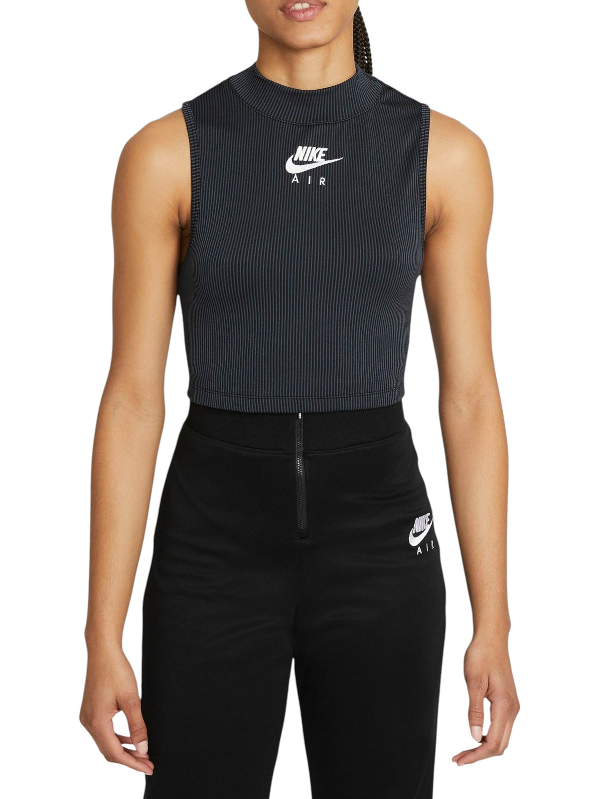 Image for Women's Striped Sport Top.Black\Grey